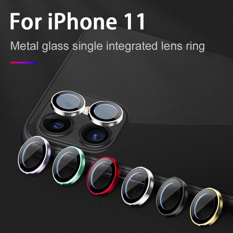 Back Camera Lens Screen Protector for iPhone 11 Pro max Tempered Glass for iPhone11 Metal Rear Lens Protect Ring Cover Accessory