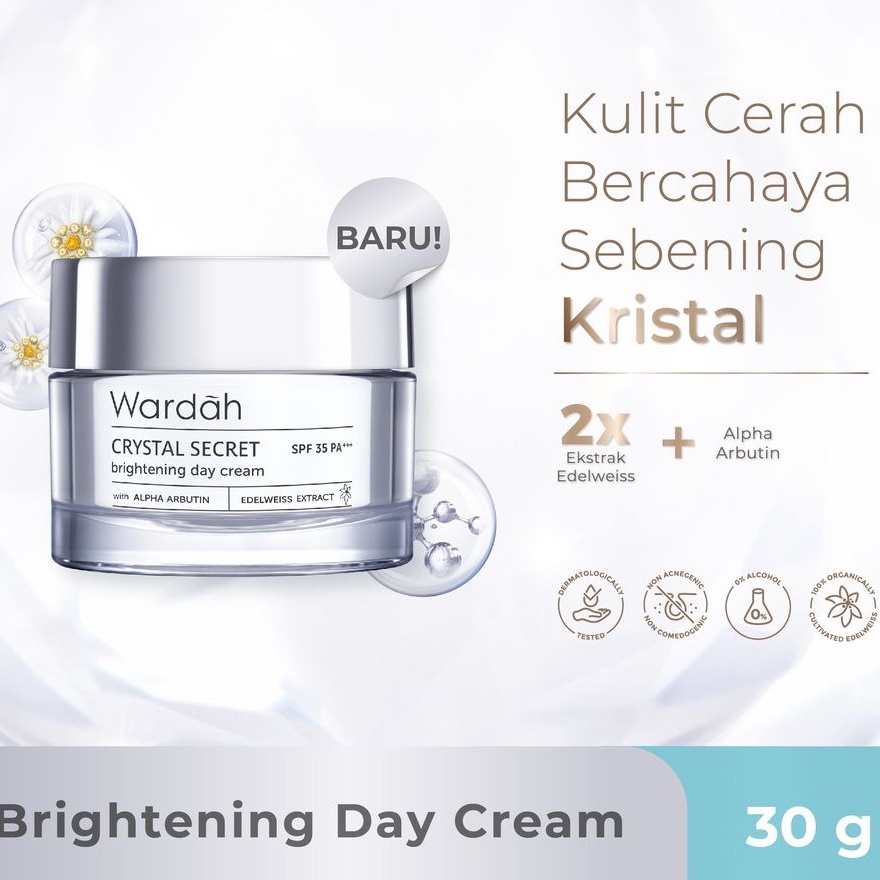 Wardah Crystal Secret Brightening Day Cream (Krim Siang Mencerahkan)