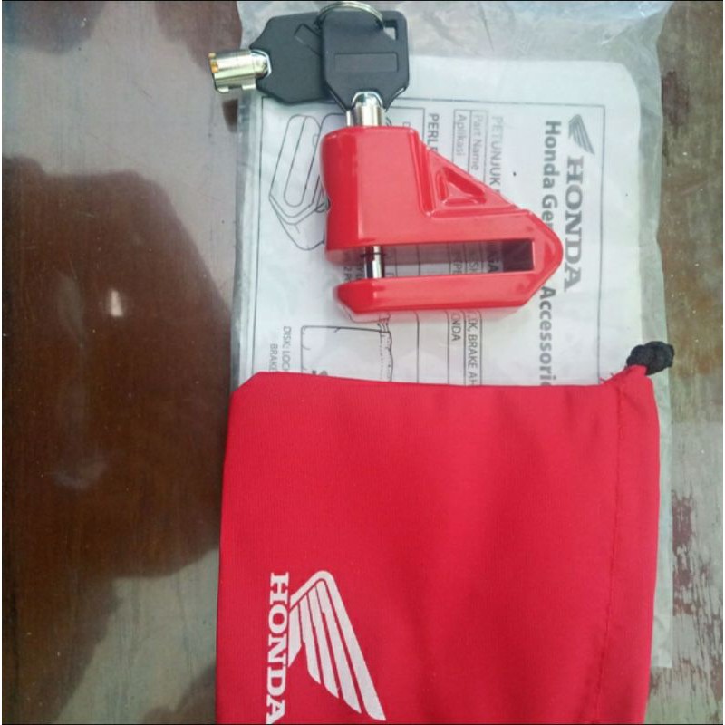 disc lock / gembok cakram original honda universal