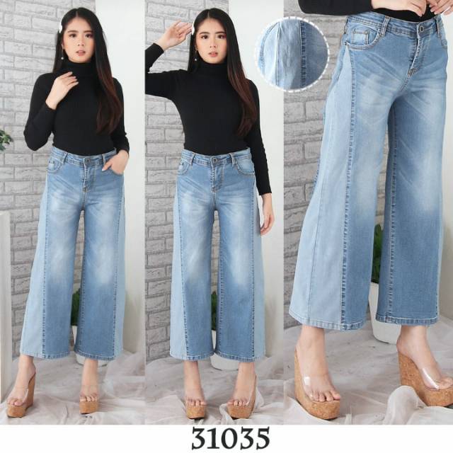 #30135 VJ KULOT JEANS GRADASI