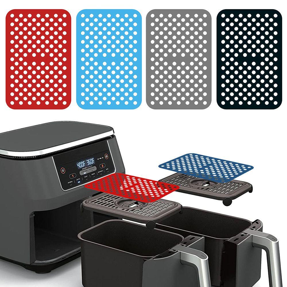 Solighter Air Fryer Mat Oven Persegi Panjang Anti Lengket Untuk Ninja DZ201 Foodi