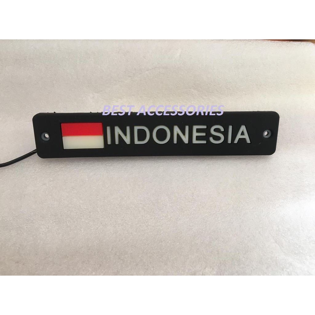 LED Plat Nomor Bendera Indonesia