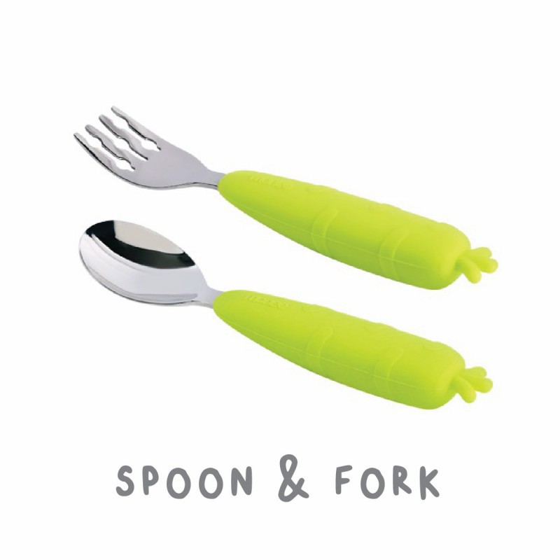 Monee Kids Spoon &amp; Fork (Tersedia varian warna)