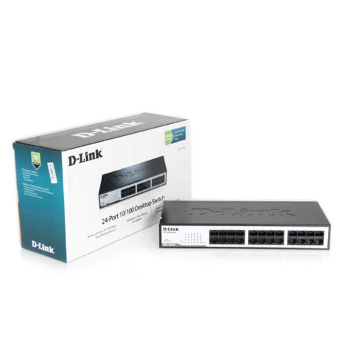 D-Link DES-1024D 24-Port Switch Hub Unmanaged Metal