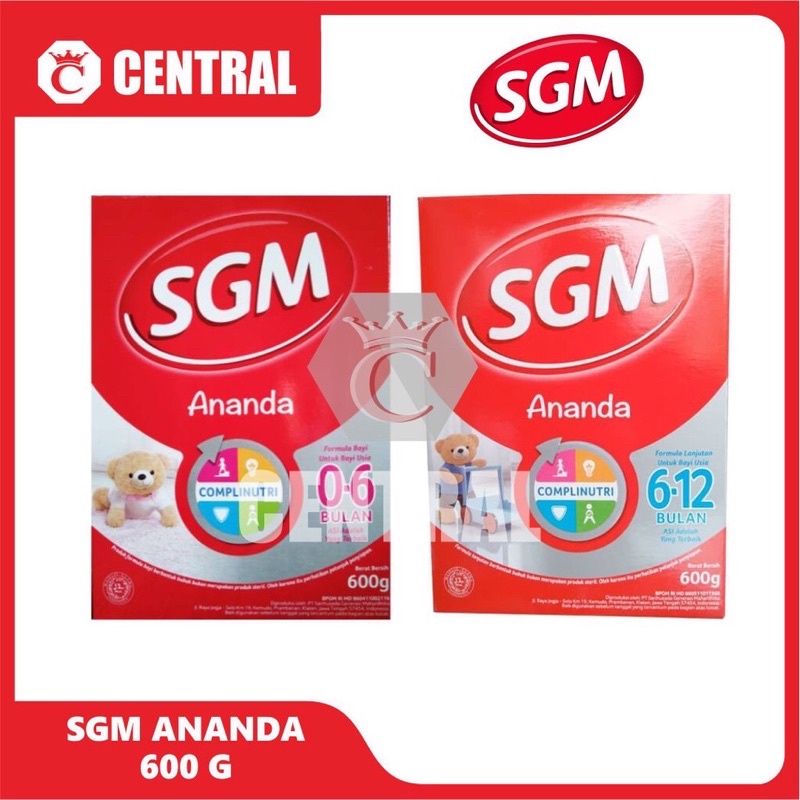 SGM ANANDA (0-6) &amp; (6-12) 600g/centraltrenggalek