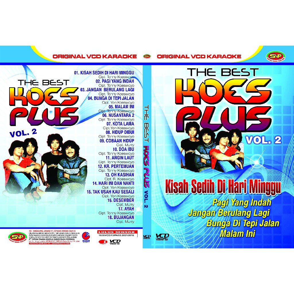 Vcd Original Pop Kenangan - The Best Koes Plus Vol 2