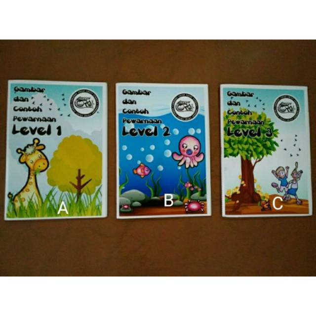 

Buku gambar dan contoh pewarnaan level 1, 2 & 3