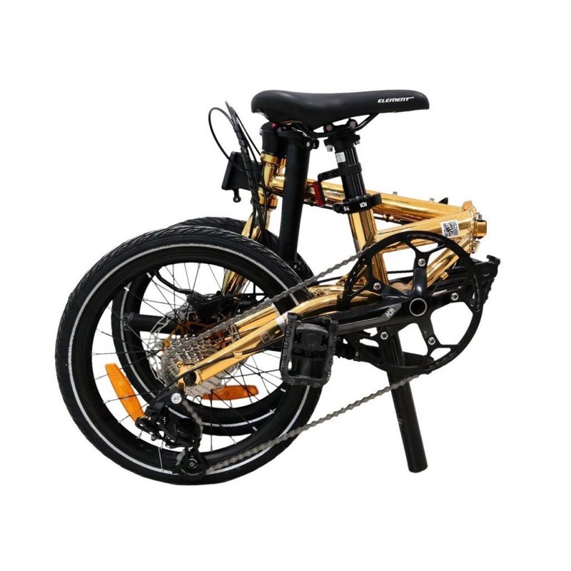 Sepeda Lipat Element Troy 10s Gold Edition Chrome Frame Chromolly Garansi 5 tahun SNI kredit cicilan-3