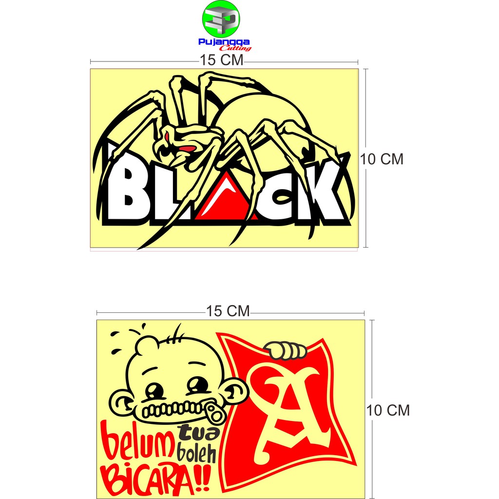 

CUTTNG STIKER ( DESIGN SIAP CETAK 1 HARI JADI ) CUSTOM WARNA UKURAN 15 X 10 CM