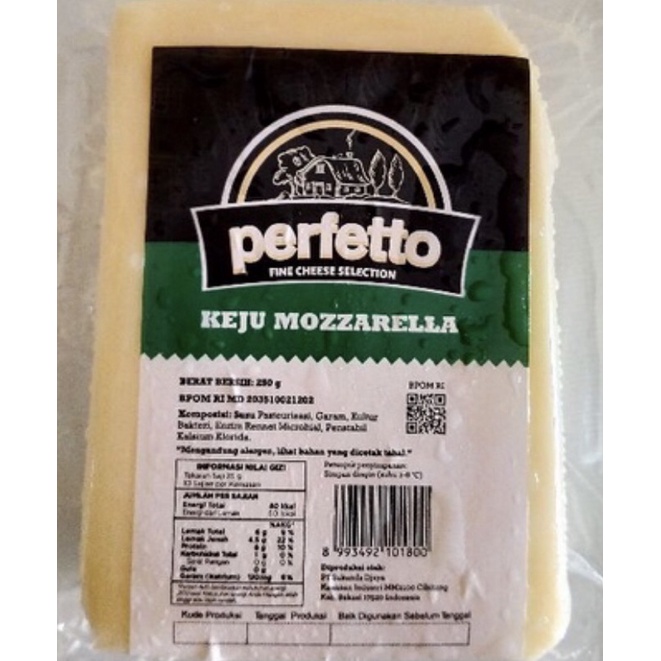 

mozarella perfetto 250gr MURAH