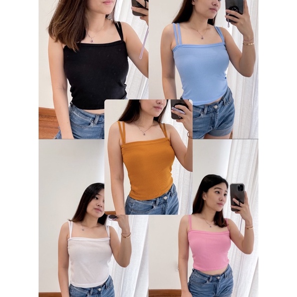 Vanesha Margaretta - Agnes Tanktop Dua Tali / Tanktop Basic