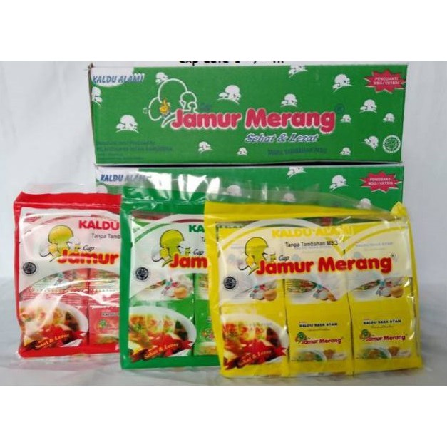 

Kaldu Jamur Alami Cap Jamur Merang Sachet