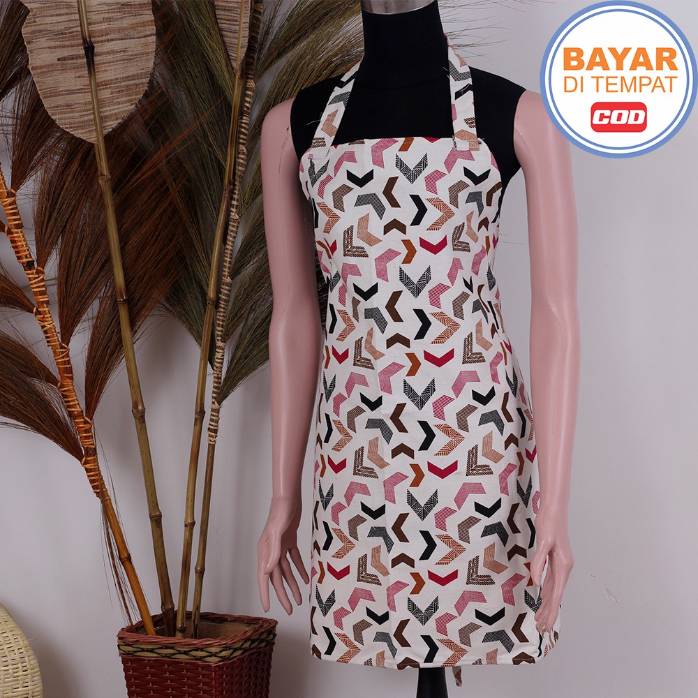 APRON / CELEMEK / APRON MASAK / APRON BARBER / APRON CHEF /APRON BARISTA MOTIF 002