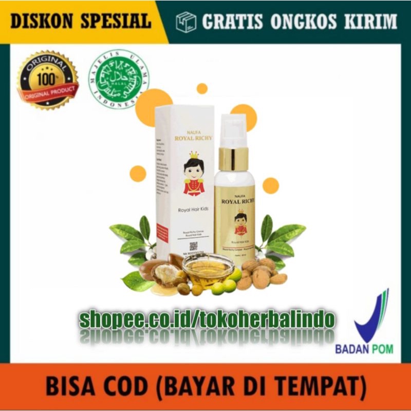 Naufa Royal Richy Serum Penyubur Rambut Anak Penumbuh Rambut Sehat & Lebat