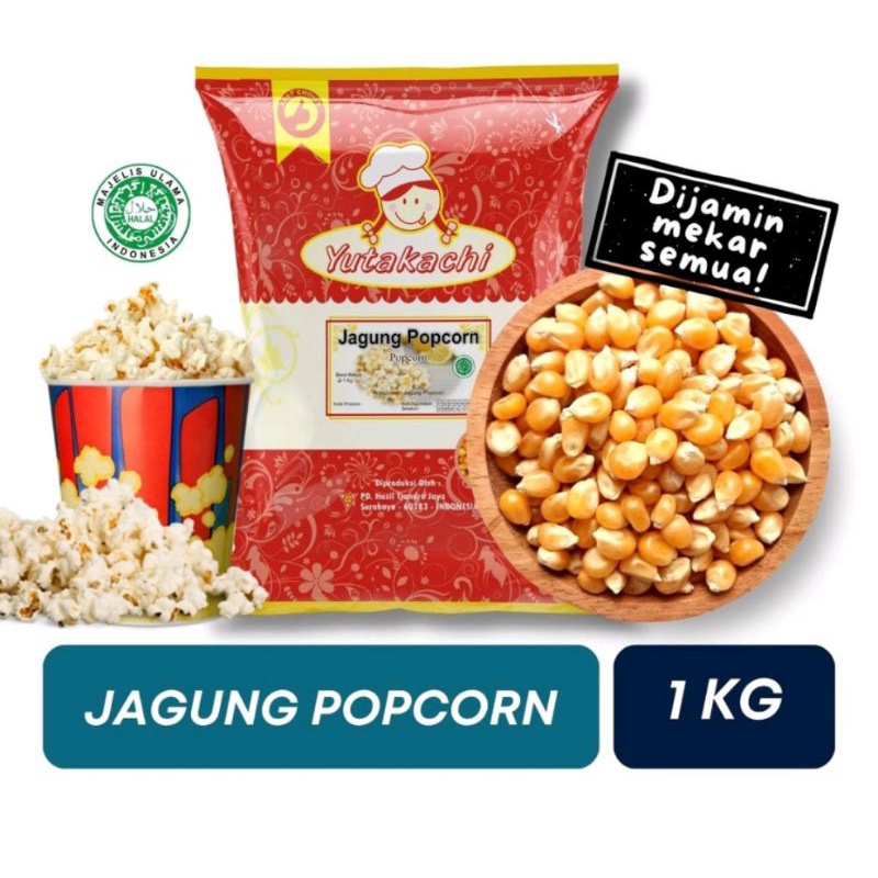 Jagung Popcorn Super 1kg / Jagung Popcorn 1 kg Yutakachi / Jagung Berondong