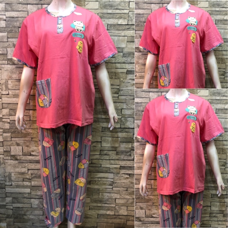 CP FOREVER MAMA SIZE | BAJU TIDUR | PIYAMA | COD-813 Pink