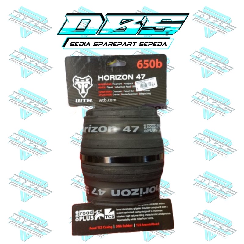 BAN WTB HORIZON 650BX47C ROAD TCS BLACK 650B 47C 27.5