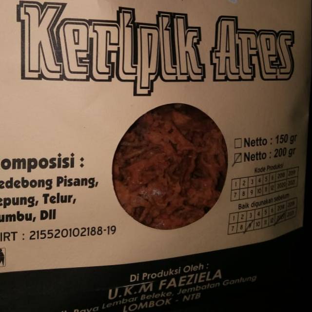 

Keripik Ares Lombok