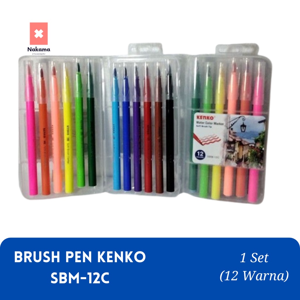

BRUSH PEN KENKO 12 WARNA SBM-12C