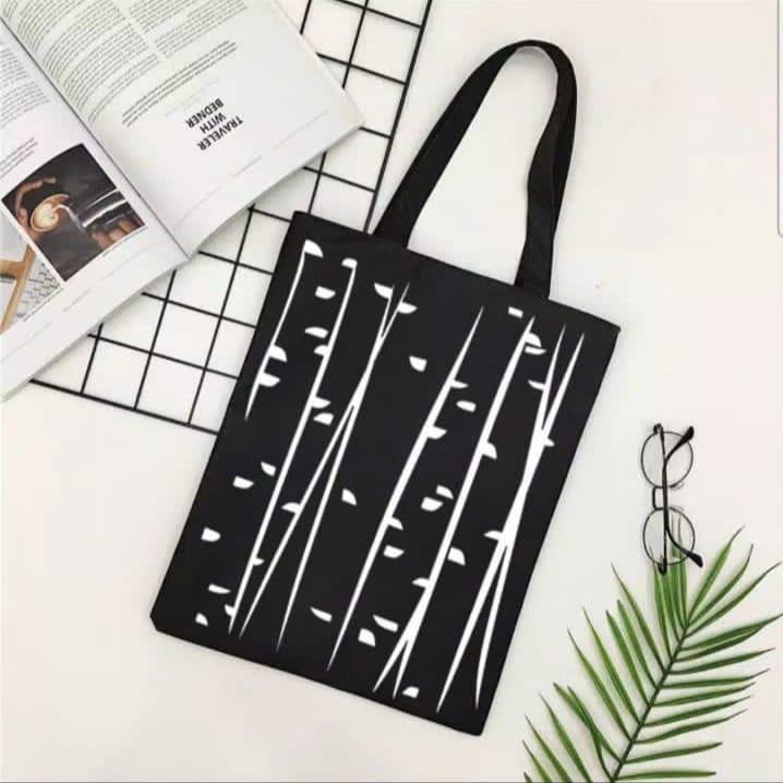 SANSURBAGS [LOKAL]  - D1380 ToteBag tote bag aesthetic custom tas tote aesthethic wanita kpop murah custom motif DOMMO