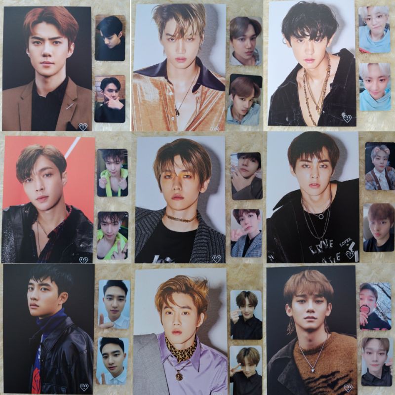 EXO WELCOME KIT WELKIT ACE PHOTOCARD PC SEHUN KAI CHANYEOL LAY BAEKHYUN XIUMIN D.O. SUHO CHEN