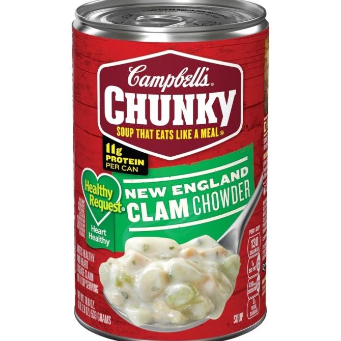 

Campbells Chunky New England Clam Chowder 533 Gr - Menu Instan