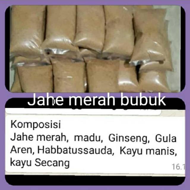 

Jahe merah bubuk