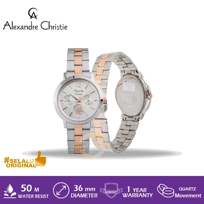 Jam Tangan Alexandre Christie AC 2888 BF BTRSL Original Murah dan Bergaransi Resmi