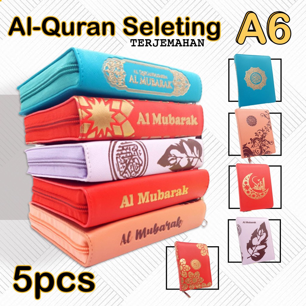 Al Quran Terjemahan Saku Ukuran A6 Paket 5 Pcs