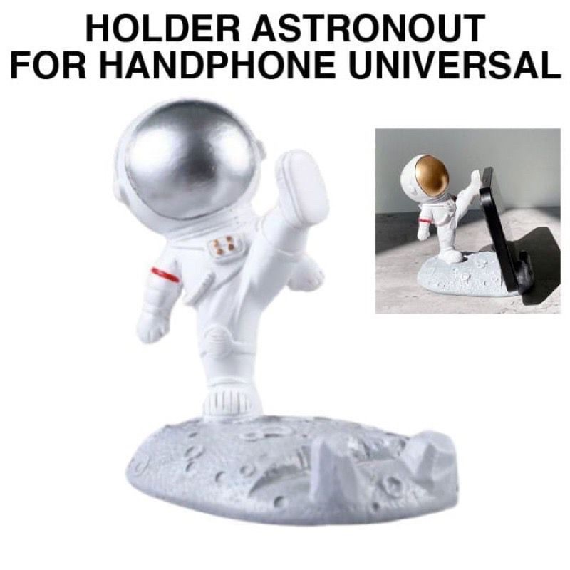 Holder HP &amp; Tablet bentuk Astronot Unik Kuat &amp; Kokoh Souvenir Hadiah