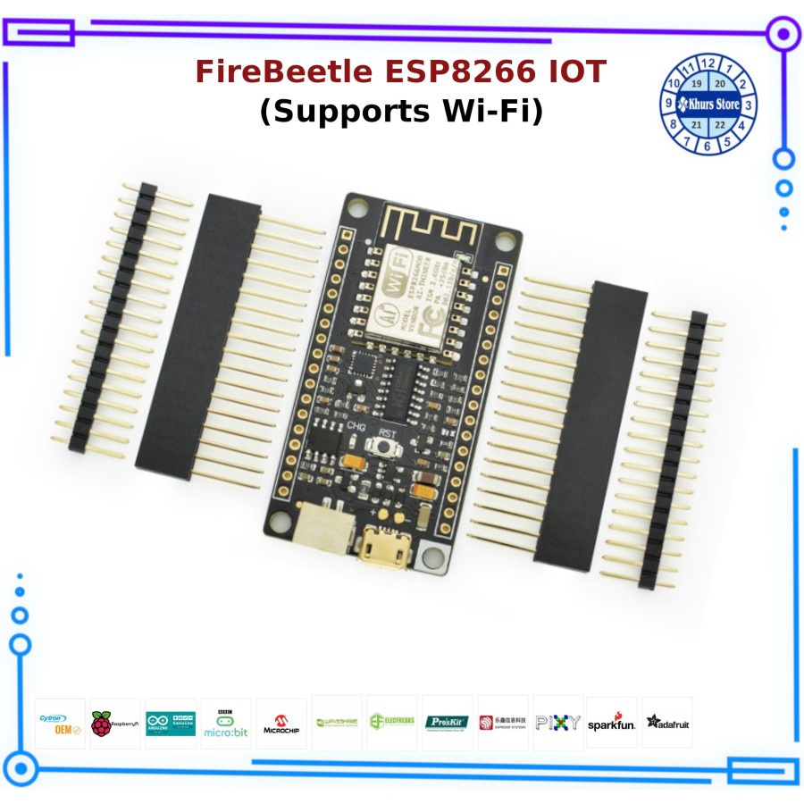 Jual DFRobot FireBeetle ESP8266 IOT Microcontroller (Supports Wi-Fi ...