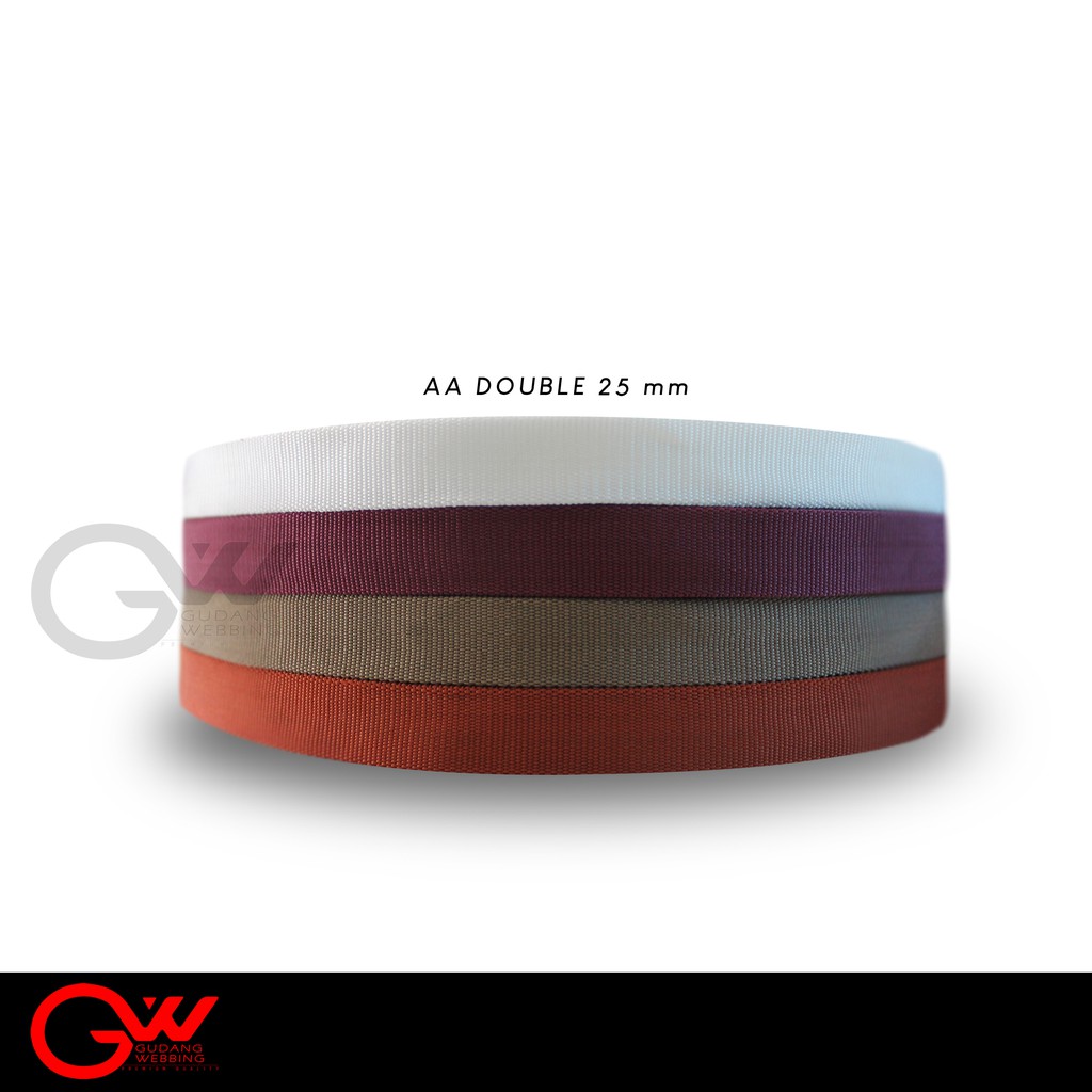 Tali Webbing Double (Tali Webbing Tubular) - AA Dobel 2,5 cm Grade B