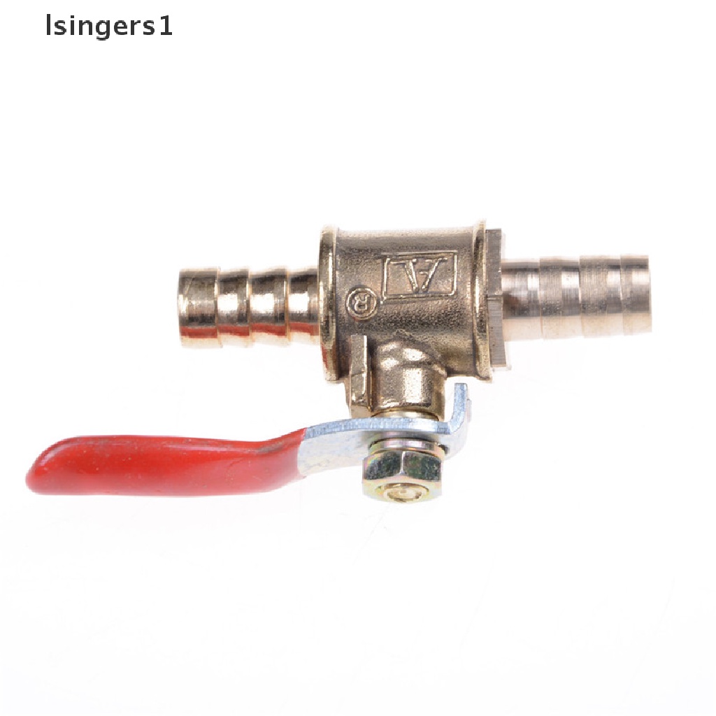 (lsingers1) Katup Bola 8mm 5 / 16 &quot;Bahan Kuningan Untuk Selang Air / Gas / Bensin