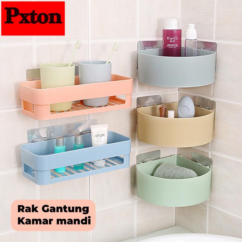 RAK SUDUT SIKU PLASTIK X06 / RAK HOLDER KAMAR MANDI WC TOILET tempat sabun