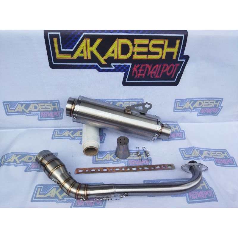 KNALPOT POLOS FFA (INLET 50) BEAT MIO VARIO AEROX SCOOPY NMAX PCX LEXI ADV GENIO FREEGO XRIDE DLL