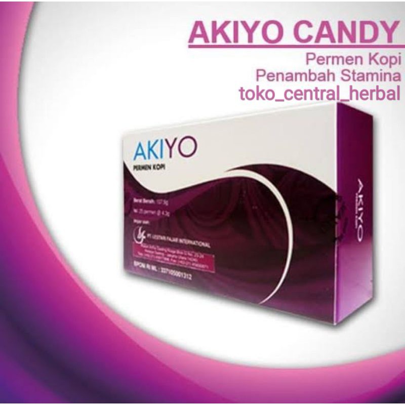 [TERLARIS]     () permen akio | akiyo candy original asli ori kopi 1 box isi 25 pcs penambah