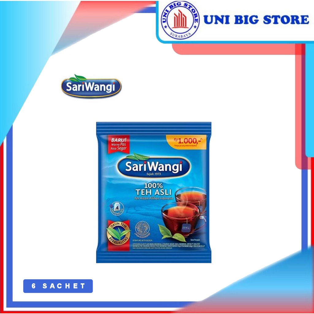 

SariWangi Sari Wangi Teh Celup Hitam Asli 6 Sachet Isi 4 kantong tea bag