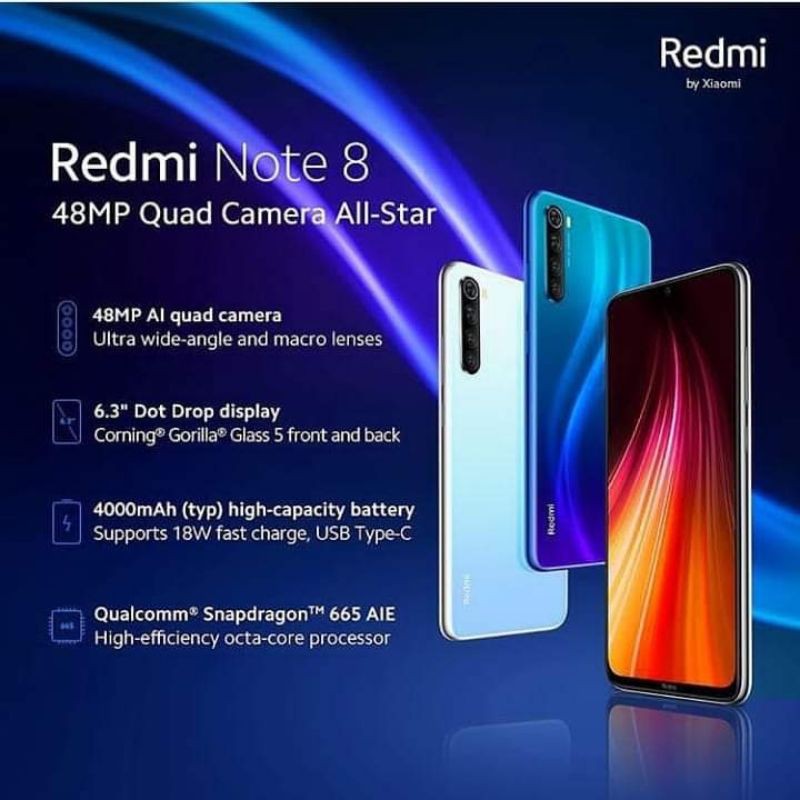 PROMO Xiaomi Redmi Note 8 Pro 6/128GB Original Garansi Resmi TAM