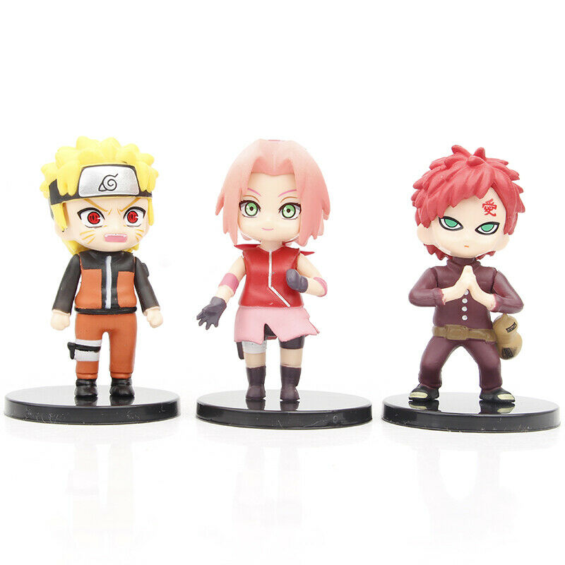 Mainan Action Figure Naruto Uzumaki Kakashi Gaara Sasuke Itachi Yashamaru 12 In 1 Untuk Hiasan Topper Kue