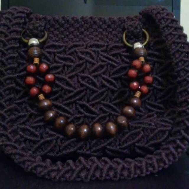 Tas tali kur motif daun