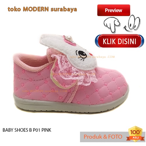 Sepatu anak perempuan sepatu casual sneakers BABY SHOES B P01 PINK