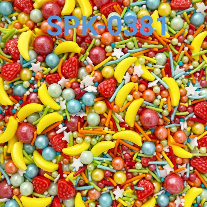 

SPK-0381 SPRINKLES SPRINKLE 1KG BUAH STROBERI STRAWBERRY PISANG DISKON GEDE