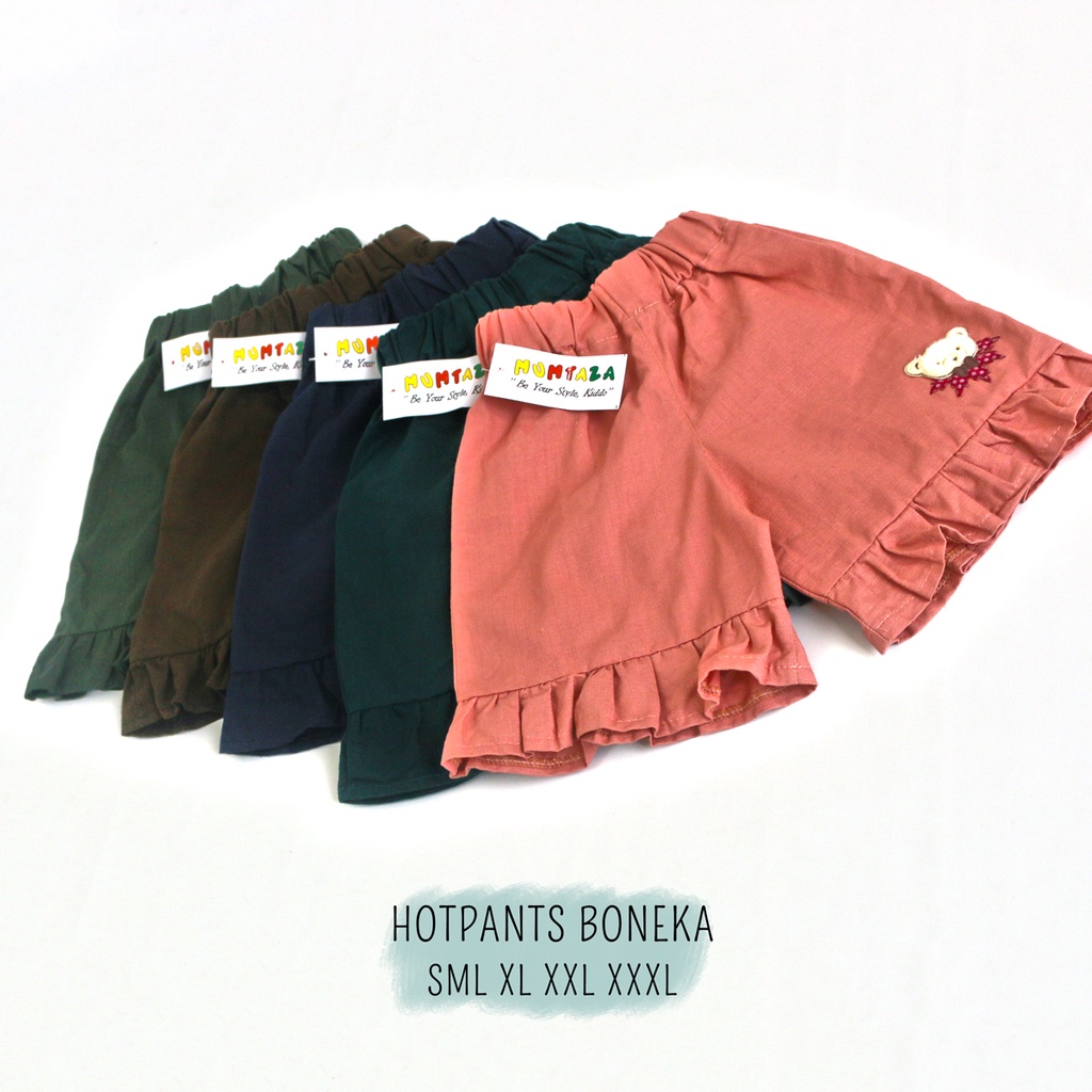 Hotpants boneka ruffle SML XL XXL I  Celana pendek Anak  I  Daily Pant