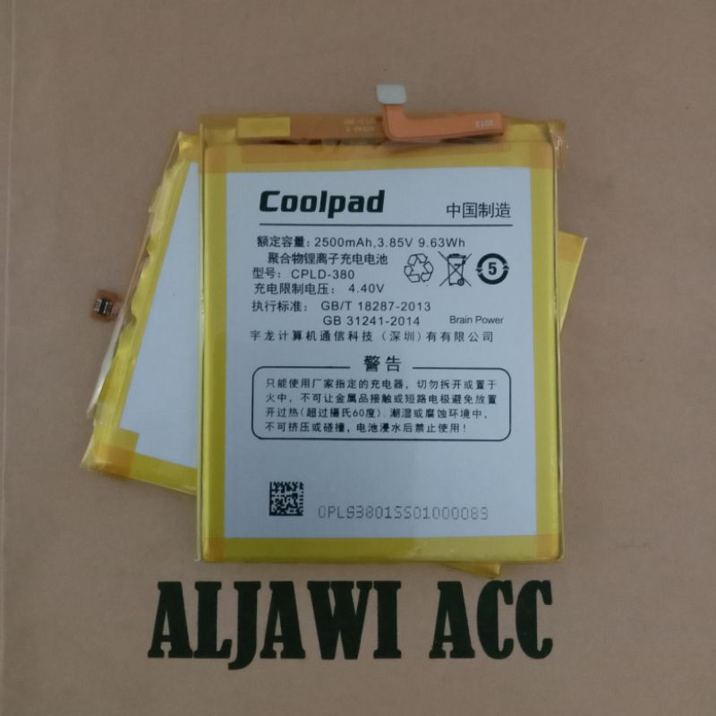 Baterai Batre Battery Coolpad COOLPAD Max Lite R108 E502 CPLD380 / CPLD395 Original Battery Hp