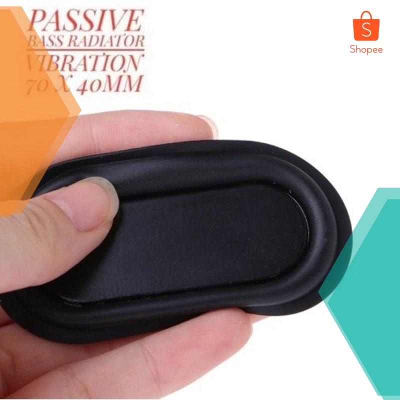 ]KZ» 2 Pcs Bass Speaker Passive 70x40mm Radiator Bass Metal Ruber Vibration ¨960©  Ž