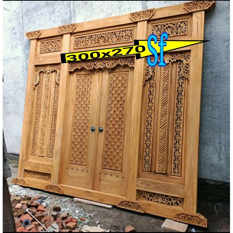 kusen pintu ukir kayu jati asli pengrajin jepara jawa tengah