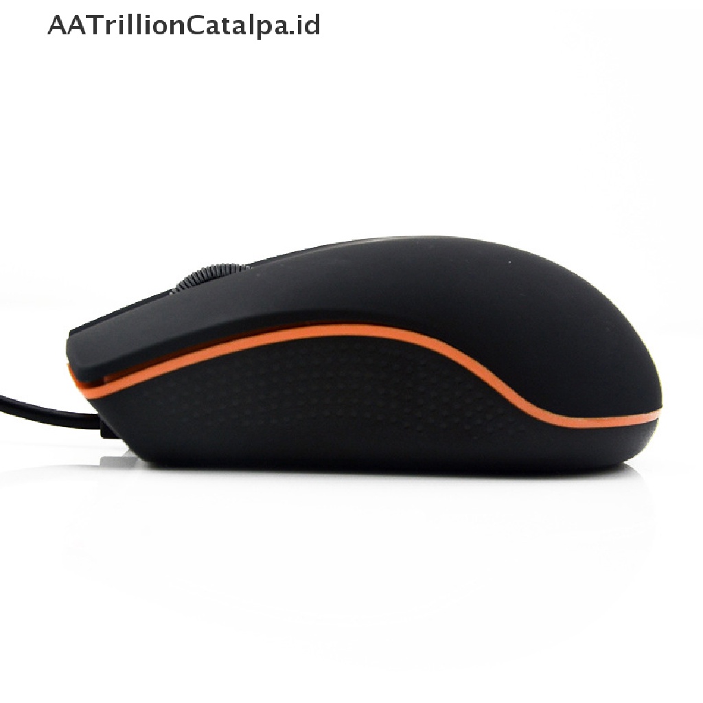 Aatrillioncatalpa Mouse Gaming 1200dpi Warna Hitam Dengan Kabel USB Untuk Pclaptop