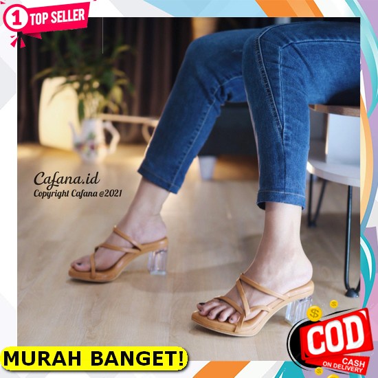 Sepatu Heels Wanita Original Kelsey Model Terbaru Import Batam Pesta Formal Kerja W616-5 Sandal Heel