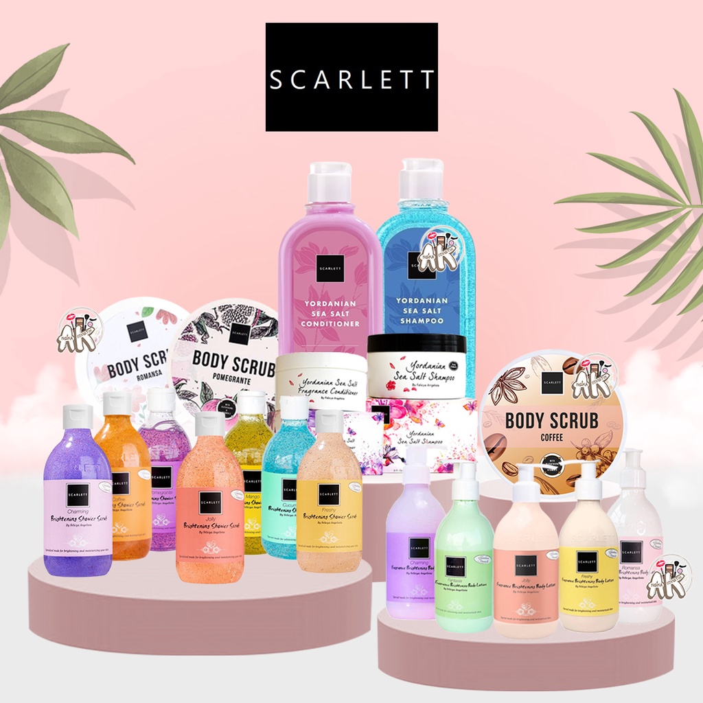 SCARLETT SCARLET WHITENING SUNSCREEN SPF50 / CREAM / SERUM / LOTION / SABUN / LULUR / SHAMPO / CONDI / TONER / MASKER / FACIAL WASH