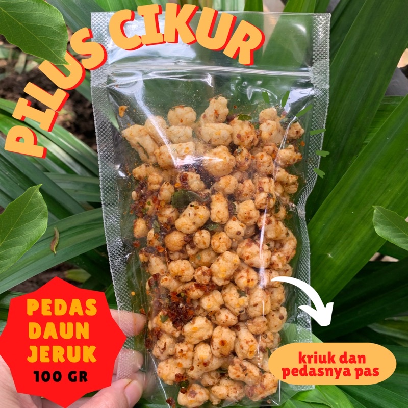 PILUS CIKRUH PEDAS DAUN JERUK AUFARO SNACK 100 GRAM CITRUK